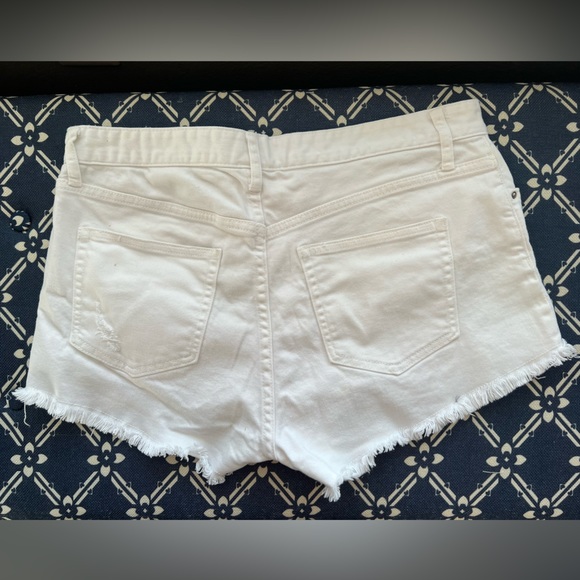 White Jean Shorts - Picture 3 of 5